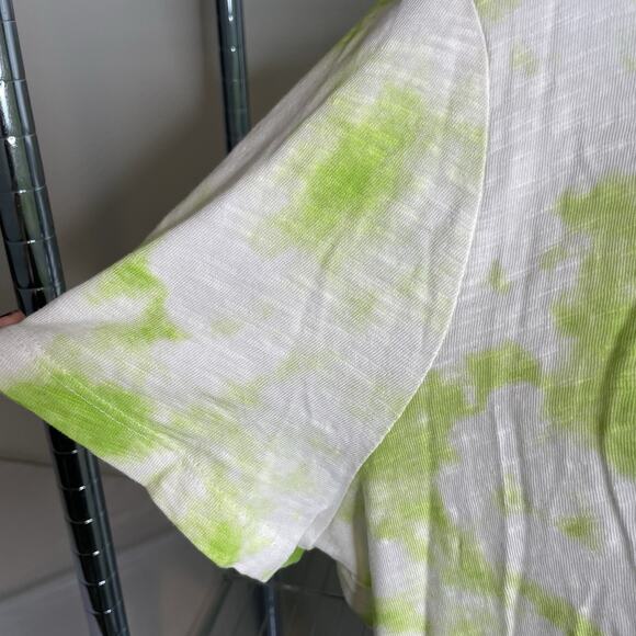 Chico's Women's Green Yellow Embroidered Top Size 3 XL Lightweight Boho Flowy - Picture 5 of 11